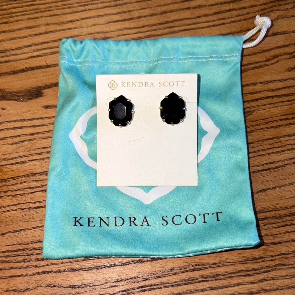 Kendra Scott Black Gemstone Earrings